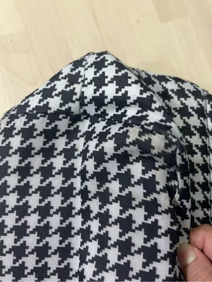 Igloo Houndstooth Insulated Soft Cooler Lunch Tote Bag Canvas Reusable Black thumbnail 8