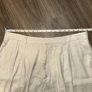 Maeve Anthropologie Pleated Wide Leg Pants Linen Blend‎ Size 1X thumbnail 7