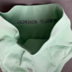 Alo Yoga Seamless Ribbed Favorite Bra Tank Spearmint S thumbnail 3
