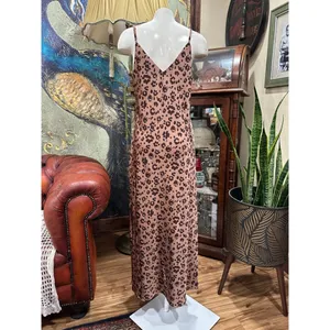 A New Day Leopard Print Satin Slip Dress Size Medium thumbnail 5