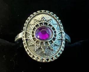 Women’s Stainless Steel Silver Bohemian Style Ring Size 8 thumbnail 3