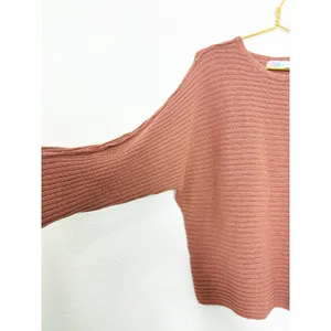Free People Beach Imogene Oversized Knit Tunic‎ Sweater Top Size Medium Salmon thumbnail 9