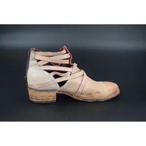 Freebird by Steven "Stair" Strappy Ankle Boots Women Tan Leather Distressed Boho thumbnail 3