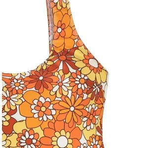SheIn NWT Cheeky Floral One Piece Swimsuit Sz Med thumbnail 4