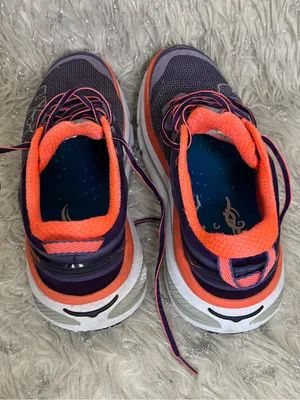 Hoka One One Purple/Orange Women's Running Shoes Size US W 9.5 thumbnail 6