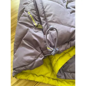 COLDWATER CREEK Womens Reversible Goose Down Vest size medium Yellow and Purple thumbnail 7