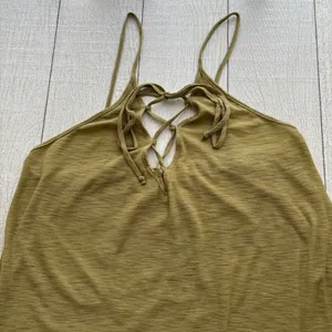 Michelle By Comune Earville Lace Up Olive Maxi Dress NWT M thumbnail 4