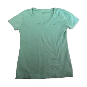 Tommy Hilfiger Woman’s V Neck Tee Shirt Size Small Logo Basic Classic thumbnail 1