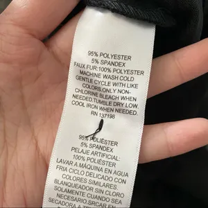 weworewhat high waist Faux Fur Hem pants thumbnail 4