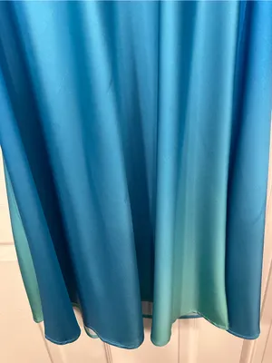 12th Tribe Natalia Blue Ombre Strapless Maxi Dress size small thumbnail 6