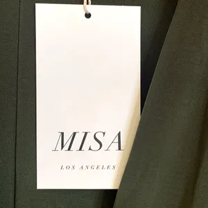 NWT MISA Los Angeles Irina Rope Belt‎ Dress in Olive Green thumbnail 12