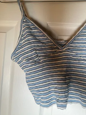 Cotton on Striped Crop Tank‎ Top thumbnail 2