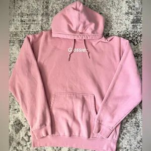 Glossier Original Pink Hoodie Size M thumbnail 1