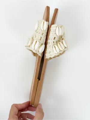 MANEBI Yucatan Raffia Sandals Crochet Shell Leather Slide Tan Size 10 thumbnail 5