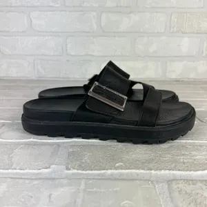 SOREL Roaming Buckle Sandals Womens 7.5 Black Platform Double Strap Slip On thumbnail 3