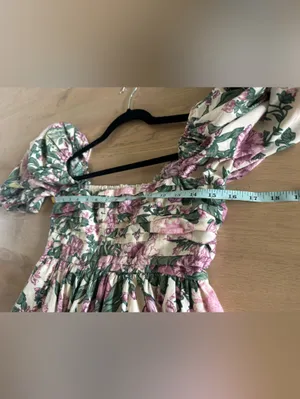 Abercrombie & Fitch Emerson Poplin Floral Mini Dress purple floral size medium thumbnail 9