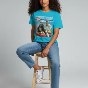 Riptide TV Graphic T-Shirt Bella Canvas Unisex 2XL Turquoise Retro Tee thumbnail 7