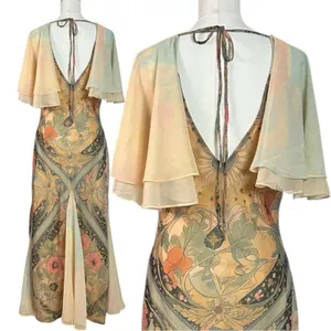 Free People Bohemian Witchy Celestial Nights Maxi Dress in Fairy Combo Medium thumbnail 11