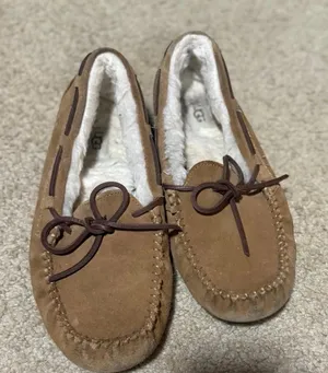UGG Tan Slippers with Soft Lining thumbnail 1