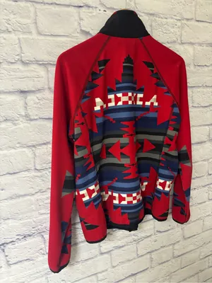 Lauren Ralph Lauren Active Puffer Fleece Jacket With Native Print Womens Size XL thumbnail 11