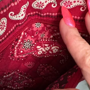 Vera Bradley Red Paisley Crossbody Bag thumbnail 5