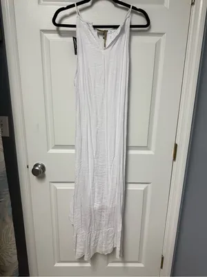 Mlle Gabrielle White Sleeveless High-Low Summer Dress thumbnail 5
