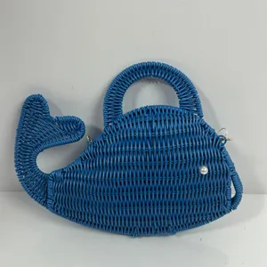 Tommy Bahama Blue Whale Wicker‎ Crossbody Bag Novelty Nautical Purse thumbnail 13