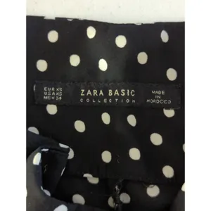 Zara Basic Black & White Polka Dot Pants‎ Women's XS Pinup Retro Preppy thumbnail 11