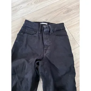 Good American Black High Rise Skinny Jeans Size 0 25 Slim Fit Denim‎ Pants thumbnail 2