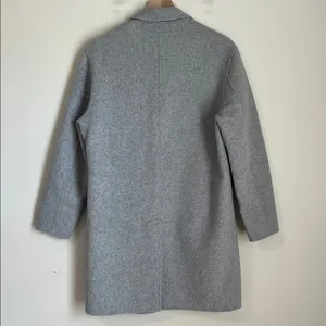 ZARA Wool Blend Coat Women’s‎ Medium Tailored Double Button Car Coat Oversized thumbnail 4