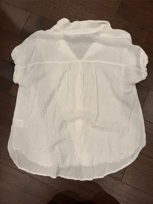 Jane and Delancey White Button-Front Women's Blouse Size Large - C73-008 thumbnail 5