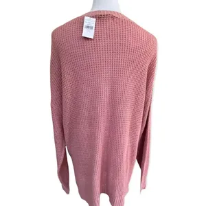 American Eagle Lightweight Open Knit Dusty Rose Long Sleeve Top/ Sweater Small thumbnail 3
