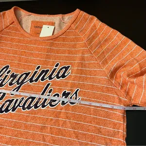 Camp‎ David Women’s Orange Striped Virginia Cavaliers Sweatshirt Medium NWT thumbnail 10