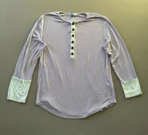 since 2005 Soft Ribbed Henley Top thumbnail 1