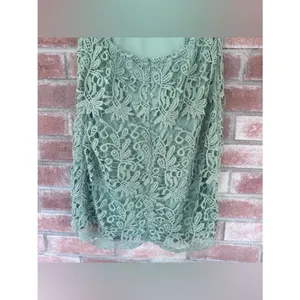 Lulu’s Hidden Talent Backless Dress NEW Women’s Large Lace Green Sheath Summer thumbnail 9