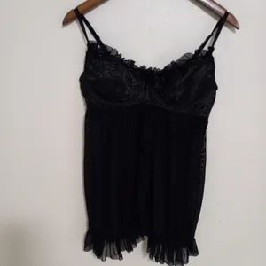 Dreamgirl M Sexy Underwire Black Negligee Lingerie thumbnail 11