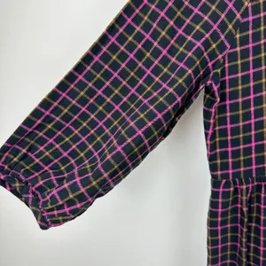 Madewell Plaid Flannel Shirt Dress Raglan Button Front Casual Oversized US 0 NWT thumbnail 11