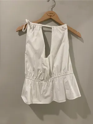 NWT - 1.State Keyhole Peplum Top Size Medium thumbnail 2