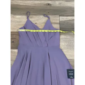 Lulus Long Purple Layered Chiffon Dress Size M New With Tag thumbnail 8