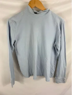 Lands End Relaxed Fit Blue Long Sleeve turtleneck Size Medium thumbnail 1