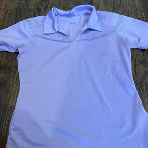 Nike Purple V-Neck Performance Polo Shirt Small New Without Tags thumbnail 1