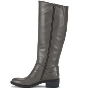 Baretrap Womens Sasson Tall Shaft Riding Boot Size 8.5 Faux Leather Gray Comfort thumbnail 2