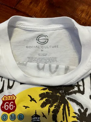 White Crop Shirt Size M thumbnail 3