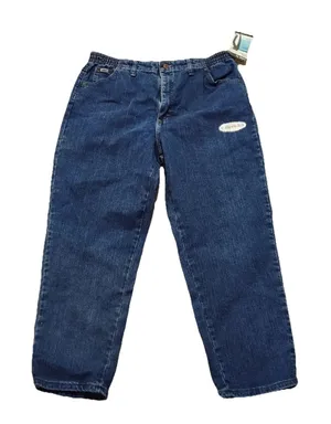 Lee NWT SIDE ELASTIC STRETCH 18‎ Short Blue Tapered Leg Jeans thumbnail 1