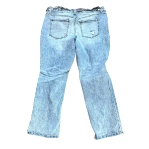 M‎ Jeans by Maurice's Distressed Denim Straight Leg Ankle Jeans 22W thumbnail 2