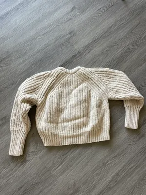 ZARA Beige Chunky Knit Sweater thumbnail 3