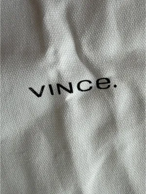 Vince White Cotton Dust Bag with Drawstring Closure thumbnail 8
