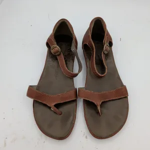 KEEN City of Palms Posted Sandals Brown Leather Flat Thong Womens‎ 7.5 1012390 thumbnail 4