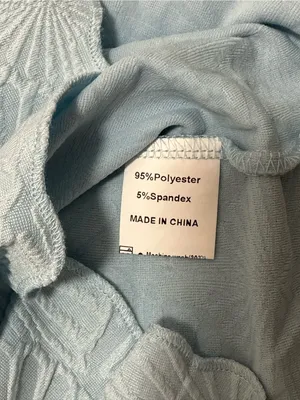 NILOINE Light Blue Textured Tank Top — Size L, New with Tag thumbnail 3