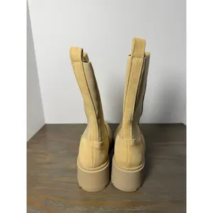 Steve Madden Hesitant Chelsea Lug Boots Sand Suede Platform Size‎ 10 NWT thumbnail 7